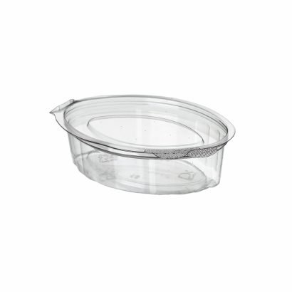 50cc PET Oval Self-Lidded Sauce Container