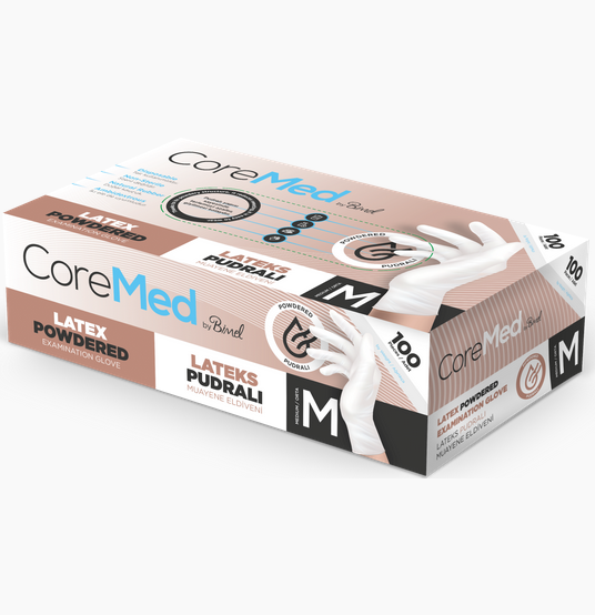 Lateks Pudralı Muayene Eldiveni