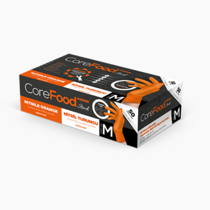 Nitrile Gloves Orange - Thick