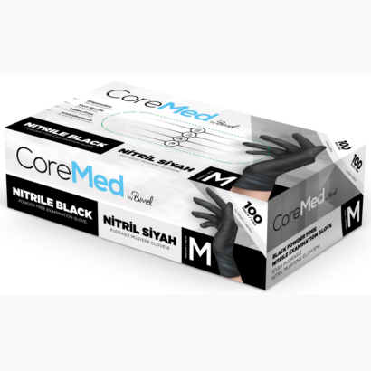 Nitril Pudrasız Siyah Eldiven